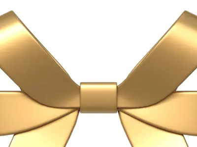 Christmas Bow Ribbon 59 Low-poly 3D model
