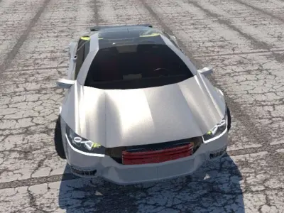 monster car creative design 3D 3D model