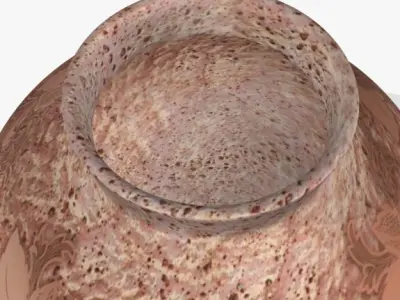 Mud Clay Pot 2 Low-poly 3D model