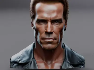 terminator bust 3D model