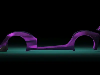 TOYOTA SUPRA A90 STREETHUNTER WIDE BODY TRANSKIT 1-24   1-10 3D print model