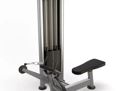 Gym Pulley Row Machine 3D model