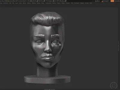 human woman head modern sculpture 3d print model 110 3D print model