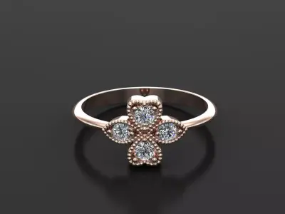 Solitaire Ring SR69 Version 1 3D model