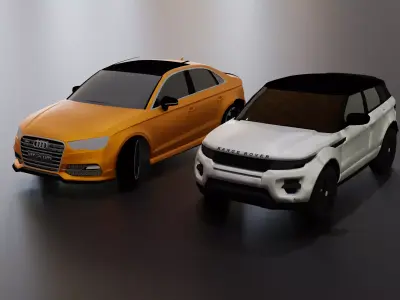 3D cars 3D model