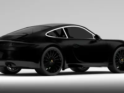 Porsche 911 Black 3D model