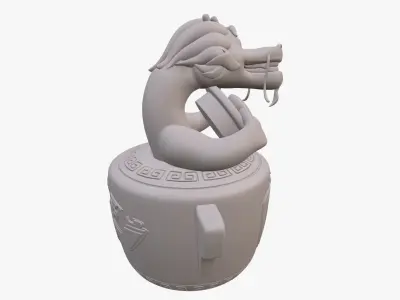 Wish Dragon Long for 3D printing 3D print model