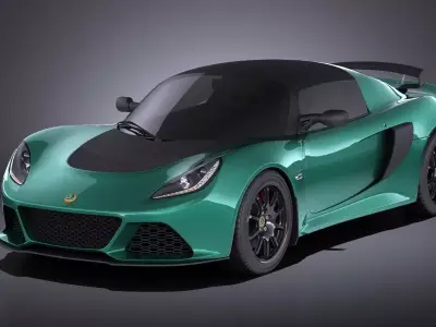 Lotus Exige Sport 350 2017 VRAY 3D model