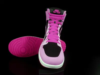 Air Jordan 1 Retro High Low-poly 3D model