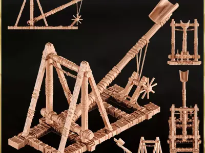 Siege Medieval Miniature Collection - 3D Printing  3D print model