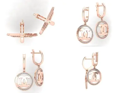 Earrings bi27 3D print model