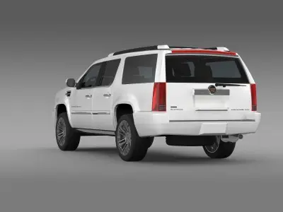Cadillac Escalade Platinum ESV 2011 3D model