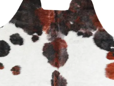 Tricolor Cowhide Rug A27287 3D model