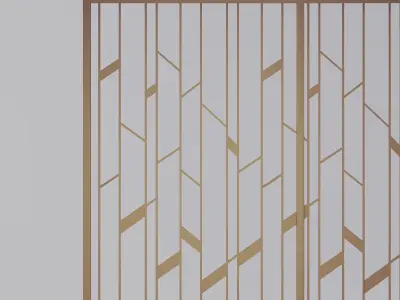 Wall partition Low-poly 3D model