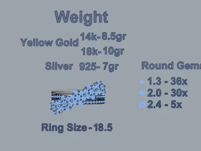 Women Ring 33 3D print model