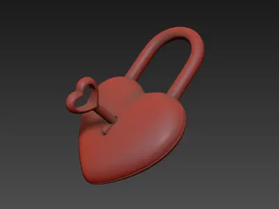 Heart Lock 3D model