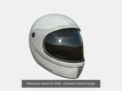 08 Motorcycle Helmets - Character Fashion Design 3D Model Pack