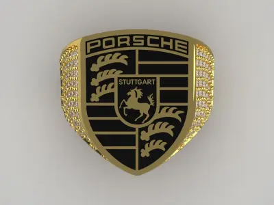 porsche man jewelry ring mr0183 3D print model