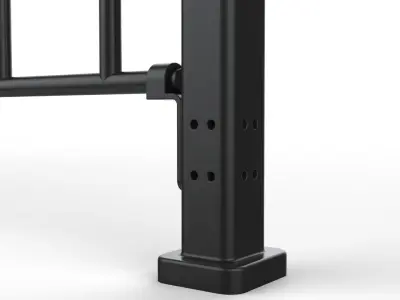 Fence Metal 02 3D model