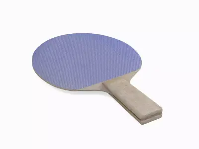 Table Tennis Racket 02 Low-poly 3D model