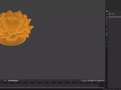 Elegant Lotus Flower Decorative Ornament 3D Print Model 3D print model