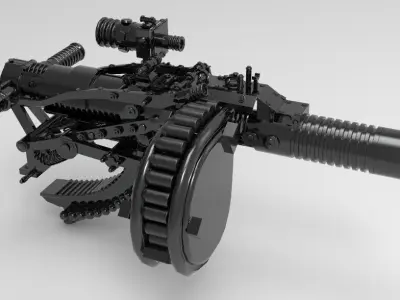 Balkan Grenades Launcher - VR Ready 3D Model 3D model