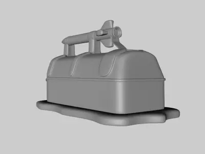 Armed SciFi VW Van 3D model