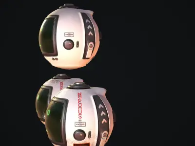 Sci-Fi Drone - White Devil 3D model