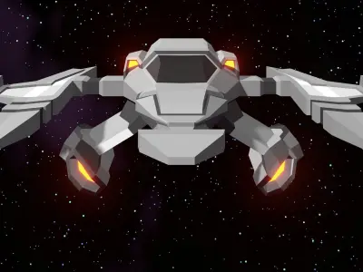 Spacecraft 25S01 3D model