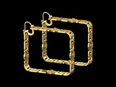 Vrsace Earrings N165 3D print model