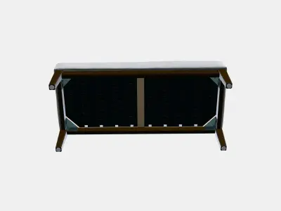 EKENASET Bench Low-poly 3D model