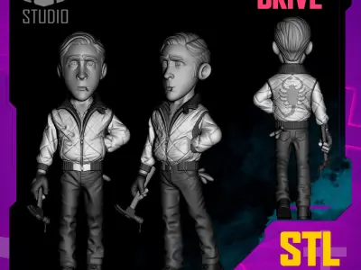 DRIVE - RYAN GOSLING 3D print model