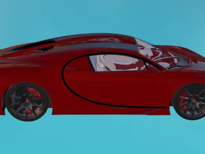 buggati chiron 3D model