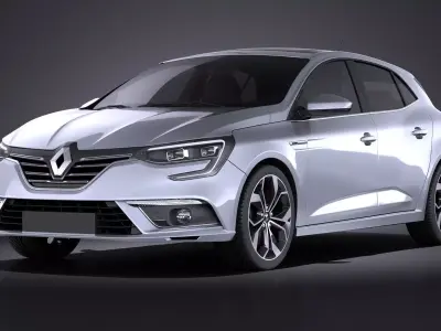 Renault Megane 2016 VRAY 3D model