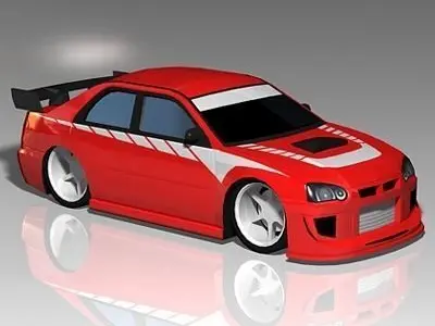 Import Street Racer Low-poly 3D model