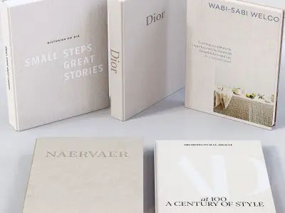 Book Stack Set 06 3D model