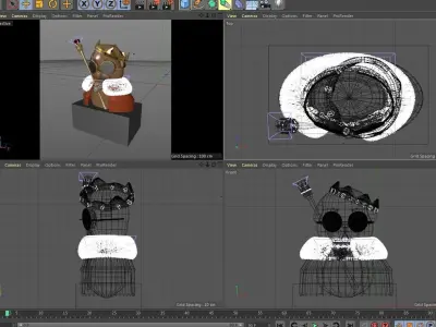 King Pug NFT 3D model