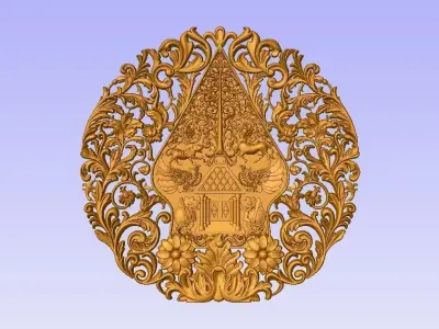 Gunungan Wayang Ornaments Texture