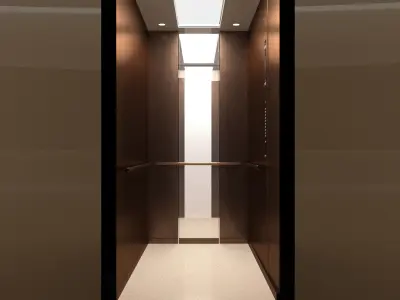 Elevator in building 3D model