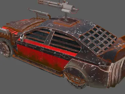 Modifying armored vehicles Low-poly 3D model