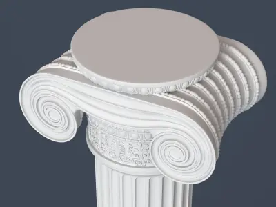 Ionic Column 001 3D model