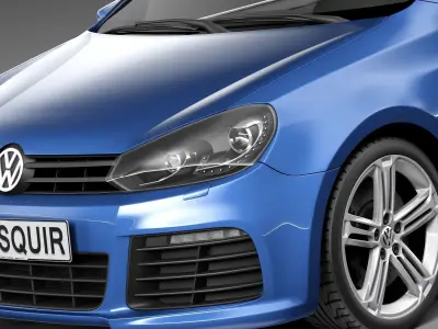 Volkswagen Golf R Convertible 2014 3D model