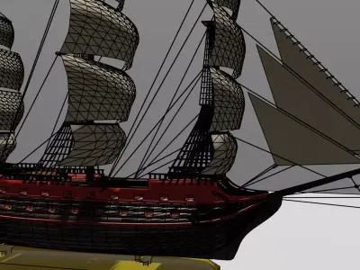 Ship Decore Free 3D model