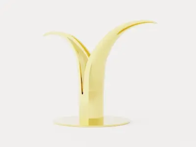 Liljan Candlestick - Brass Low-poly 3D model