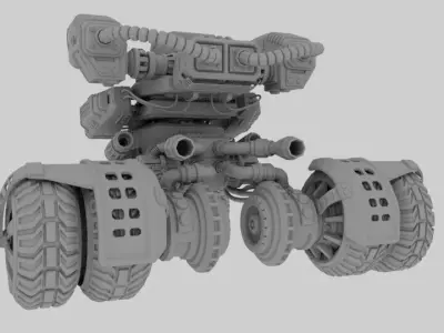 Mecha Monster Turck 3D model