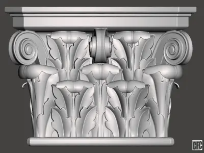 Corbel - 3d model for CNC 3D print model