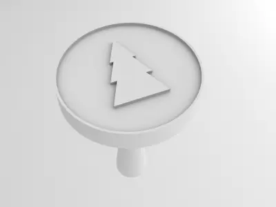 Stamp 3 Christmas tree 3D print model