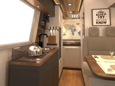 Caravan Design  Fiat Ducato 15m3 3D model