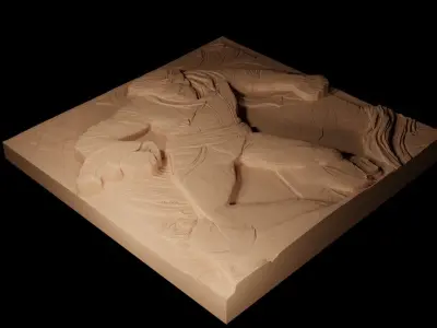 Tip Home CNC 3d Print High Relief Sand Casting 3D print model