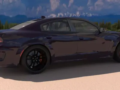Dodge Charger SRT Hellcat 2020 with Detailed Interior 3D model